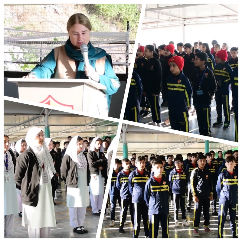 Loraine Goetsch and students group image